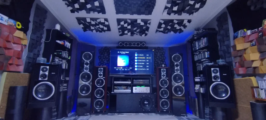 hifi-házimozi szoba