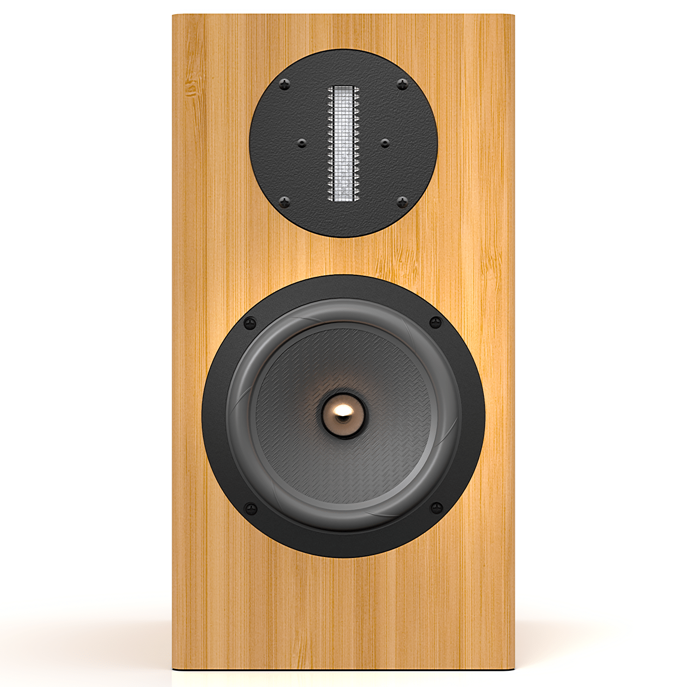 Natúr fa színű Ascend Acoustics Sierra-2EX V2 kompakt hangsugárzó elölnézetben